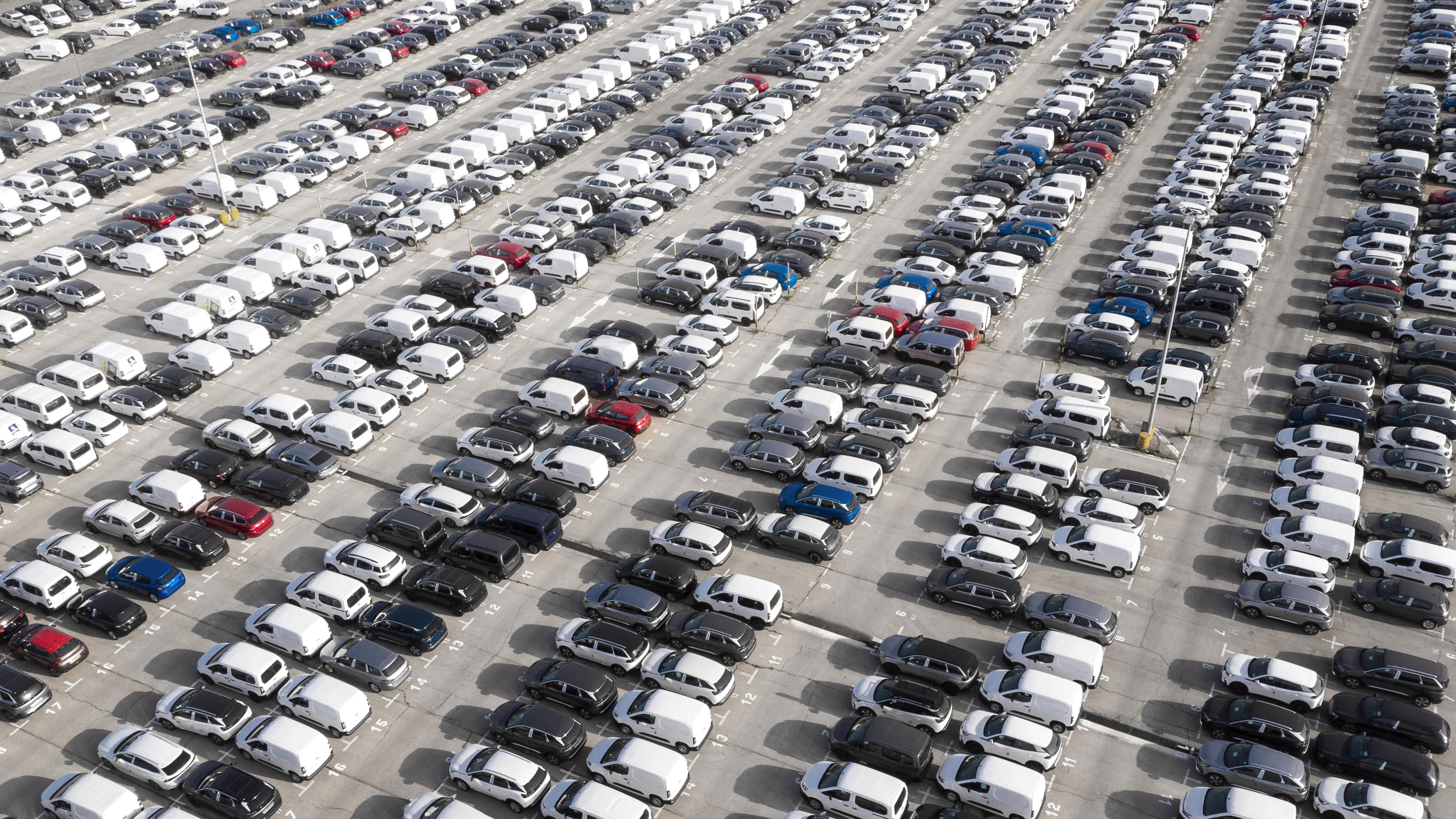 Car dealership lot